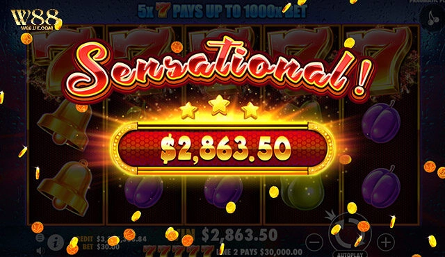 Các bước tham gia trải nghiệm trò chơi slot Super 7s tại W88